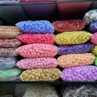 Jual Langsung Pabrik Paket 500g Manik-manik Akrilik Warna Macaron Manik-manik Ember Manik-manik Rambut untuk Kepang