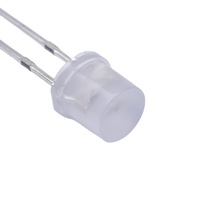 Diodo LED Diffuso 5mm con Lente Piatta a Cappello, Indicatore Luminoso Bianco Caldo, Rosso, Blu, Verde, Giallo, 3V 2V