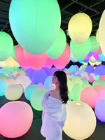 Ballon gonflable lumineux à LED Ballon coloré à toucher Ballon lumineux en PVC Ballon gonflable à LED pour la fête