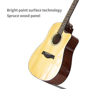 Guitar Acoustic chất lượng cao 36/40/41 inch, gỗ thông nguyên tấm, kiểu dáng dân gian, bề mặt bóng, giá bán buôn, guitar chất lượng cao - Product Image 4