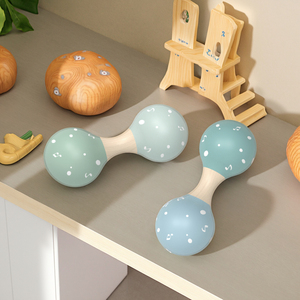 EDULAND OEM ODM Giocattoli Educativi Montessori, Maracas in Legno Moderni Serie Foresta per Bambini Unisex 24M+, Confezione Colorata - Product Image 2