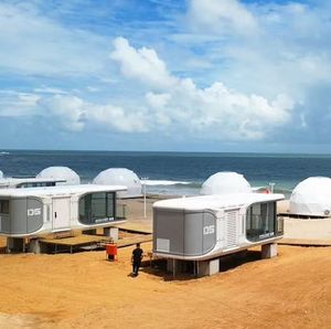 Maison capsule minuscule préfabriquée pour hôtels séjours chez l'habitant immeubles de bureaux centres commerciaux écoles espaces extérieurs - Product Image 2