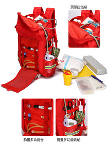 Bolsa de Kit de Supervivencia de Emergencia Personalizada para Exteriores, Bolsa de <span class=keywords><strong>Primeros</strong></span> <span class=keywords><strong>Auxilios</strong></span> para el Hogar, Bolsas de Regalo Deportivas Oxford, Bolsa de Herramientas con Cierre para Camping, Mochila Médica - Product Image 3