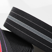 Vente en gros en usine de ceintures en sergé prêtes à l'emploi colorées Bandes élastiques en polyester et bandes élastiques spéciales pour sacs