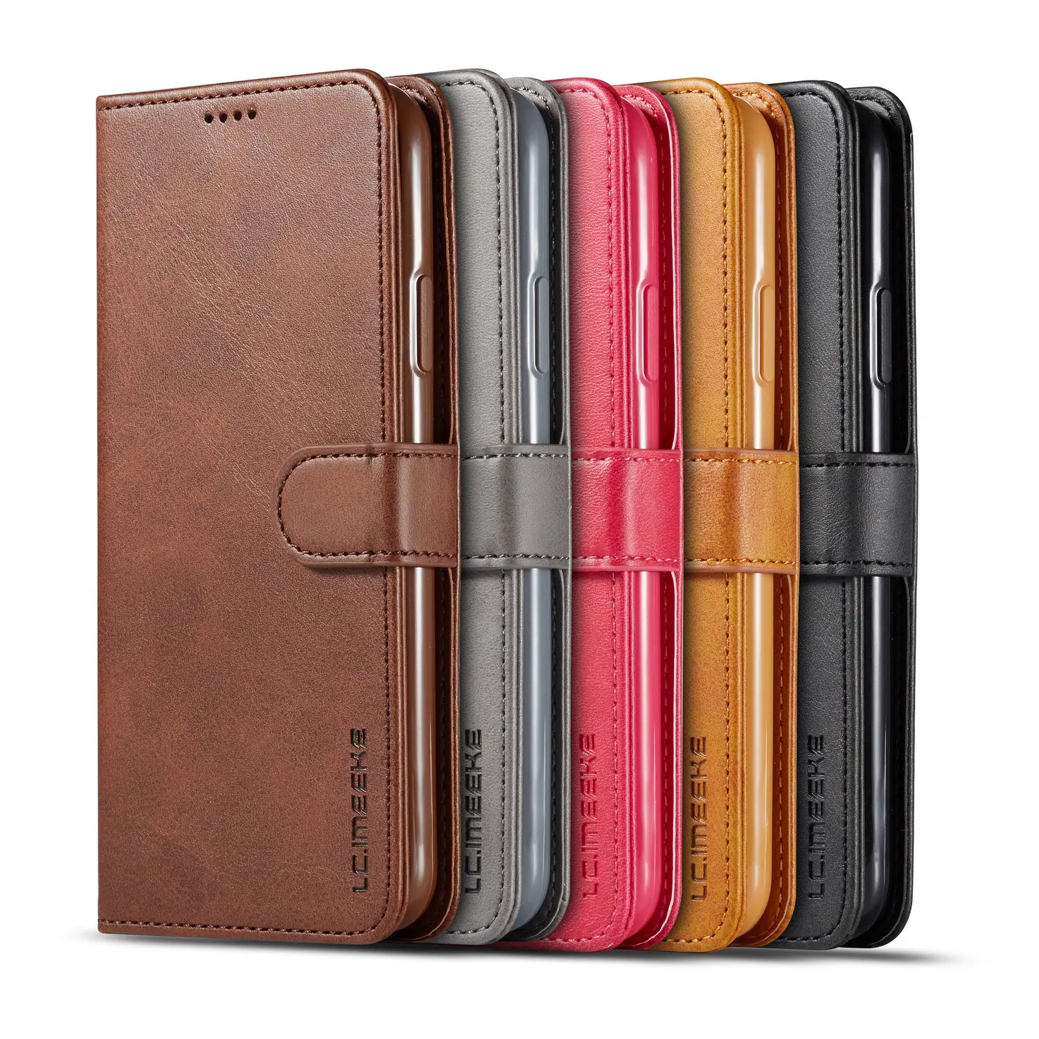 Leather Wallet Case for iPhone 14 13 12 Pro Max Mini 11 XS XR X SE 2020 8 7 6 6s Plus LC.imeeke Flip Cover Coque Card Slot