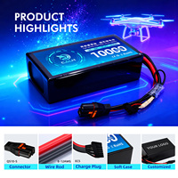 Baterai FPV Tegangan Tinggi Kustom CALH 8S 30.4V 10000mah Paket Baterai Lipo 30.4V 10ah 30c untuk Drone FPV 7 inci 10 inci UAV