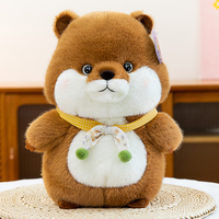 Coussin en peluche réaliste de marmotte dodue - Oreiller en peluche mignon et doux, cadeau d'anniversaire parfait et décoration d'intérieur en peluche