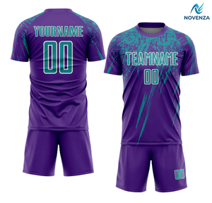 Maillot de sport personnalisé avec effet éclaboussures de peinture, nom et numéro d'équipe personnalisés, uniforme de football - Product Image 1