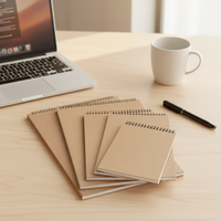 Carnet de croquis A5 personnalisable BOYI en gros, couverture rigide spirale, impression UV sur la couverture, 30 feuilles intérieures personnalisables