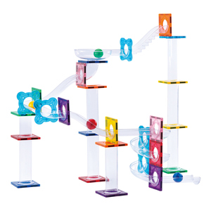 Usine ODM/OEM ABS En Plastique Marbre Run Tube Tuyau Jouet Transparent Tube Aimant Bloc Éducatif Magnétique Carreaux De Construction Pour Enfant - Product Image 3