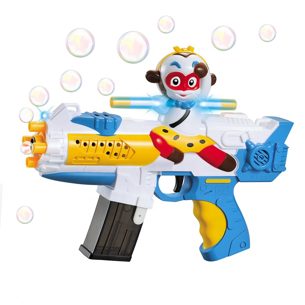 Новинка 2021, портативная игрушка 2 в 1, игрушечный электрический пистолет для стрельбы пузырьками со звуком и светом, пулемет для пузырьков, игрушки