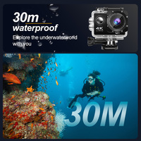 Caméra d'Action Professionnelle Anti-Secousse Ultra HD Nouvelle 4K Meilleure 1080P Étanche pour Sports de Plein Air