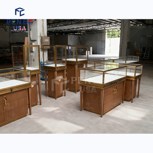 กระจกตู้โชว์เครื่องประดับหน้าปัดสว่างเต็มจอ LED สำหรับจัดแสดงในห้างสรรพสินค้าร้านค้าการออกแบบเฟอร์นิเจอร์ - Product Image 2