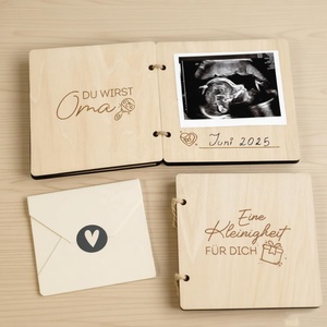 Carnet en bois pour la fête des Mères, affichage d'image d'<span class=keywords><strong>annonce</strong></span> de <span class=keywords><strong>grossesse</strong></span> - Product Image 2