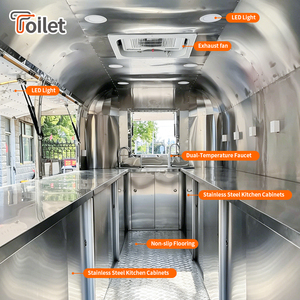 Remorque de vente ambulante en acier inoxydable finition miroir, remorque mobile pour la vente de nourriture de rue, sur mesure, double essieu, <span class=keywords><strong>prix</strong></span> de gros usine - Product Image 2