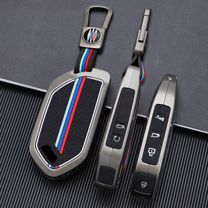 Alliage de ZInc + Silicone Smart Car Key Case Cover Auto Key Shell Holder Keyless Key Fob Protector Convient pour <span class=keywords><strong>KIA</strong></span> - Product Image 4