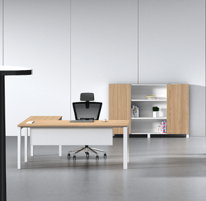 प्रबंधकों के लिए आधुनिक एल-आकार कार्यालय डेस्क - Product Image 1