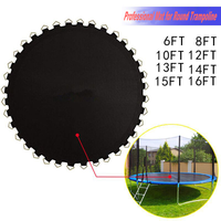 Trampoline d'extérieur avec filet de sécurité et échelle, trampoline familial souple pour enfants avec filet de protection, trampoline d'exercice pour jardin