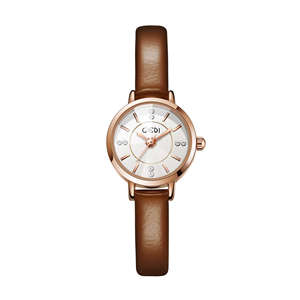 นาฬิกาผู้หญิงแบบมีสไตล์สายรัดหนังกลมขนาดเล็กสไตล์เกาหลีกันน้ำเฉพาะกลุ่มนาฬิกาควอทซ์สำหรับนักเรียน - Product Image 3