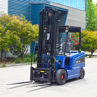 Elektrikli Forkliftler, 2 ton, 3 ton, 3,5 ton ve 4 ton modelleri dahil, sırası sıra olarak 3m, 4m, 5m ve 6m kaldırma yükseklikleriyle.
