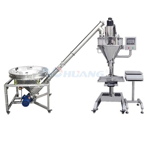 Distributeur semi-automatique de sacs de poudre 1kg 2kg Machine de remplissage de vis de farine pour la boulangerie Machine pour aliments Film de papier plastique Options de verre - Product Image 2