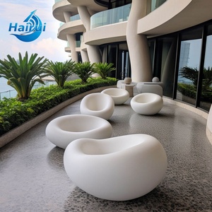 Pots <span class=keywords><strong>de</strong></span> fleurs modernes pour aéroports, sièges, centres commerciaux en <span class=keywords><strong>fibre</strong></span> <span class=keywords><strong>de</strong></span> verre, sculptures extérieures personnalisables pour parcs - Product Image 1