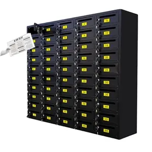Металлический почтовый ящик с фронтальной загрузкой, защитный почтовый ящик с замком для ключей, Черный Конверт, почтовый ящик
