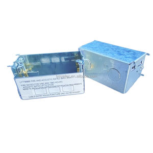 Australie 1 groupe avec écrous coulissants Montage encastré en métal Fire Rated Wall Box - Product Image 6