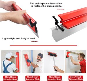 Outil <span class=keywords><strong>de</strong></span> plâtrage <span class=keywords><strong>de</strong></span> qualité industrielle <span class=keywords><strong>pour</strong></span> le bricolage, lame <span class=keywords><strong>de</strong></span> raclage en acier inoxydable avec manche en plastique, spatule <span class=keywords><strong>pour</strong></span> le lissage et l'application <span class=keywords><strong>de</strong></span> mastic - Product Image 6