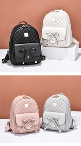 # LZ295 zaino da <span class=keywords><strong>donna</strong></span> in pelle PU vegana con Logo leggermente personalizzato zaino da <span class=keywords><strong>donna</strong></span> di marca per zaino trapuntato da <span class=keywords><strong>donna</strong></span> - Product Image 5