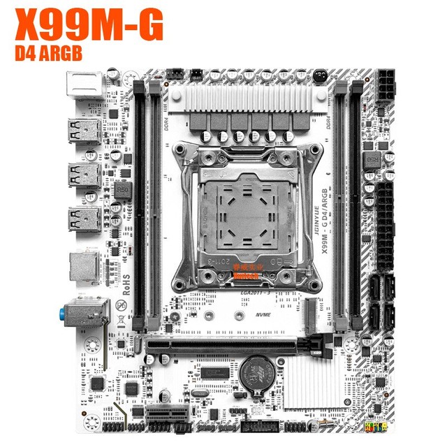 X99M-G D4 ARGB Single Channel Intel E5 26XX-V3/V4  DDR4 Pc X99 Gaming Motherboard