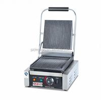 Grille-pain électrique professionnel en acier inoxydable Jieguan EG-812 certifié CE pour panini et sandwichs – Vente en gros