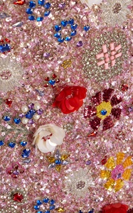 사용자 정의 레트로 바로크 인어 원피스 고급 고급 황금 보석 꽃 스파게티 스트랩 바닥 길이 달콤한 캐주얼 파티 - Product Image 5