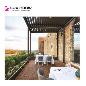 Luvindow Pantalla decorativa de aluminio ecológica Pérgola Jardín Pérgola de aluminio Gazebo Pérgola bioclimática al aire libre - Product Image 3