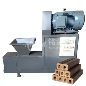 Automatic Straw Sawdust Biomass Briquetting Extruder Charcoal Rods Pressing Machine Compressed Wood Log Machine