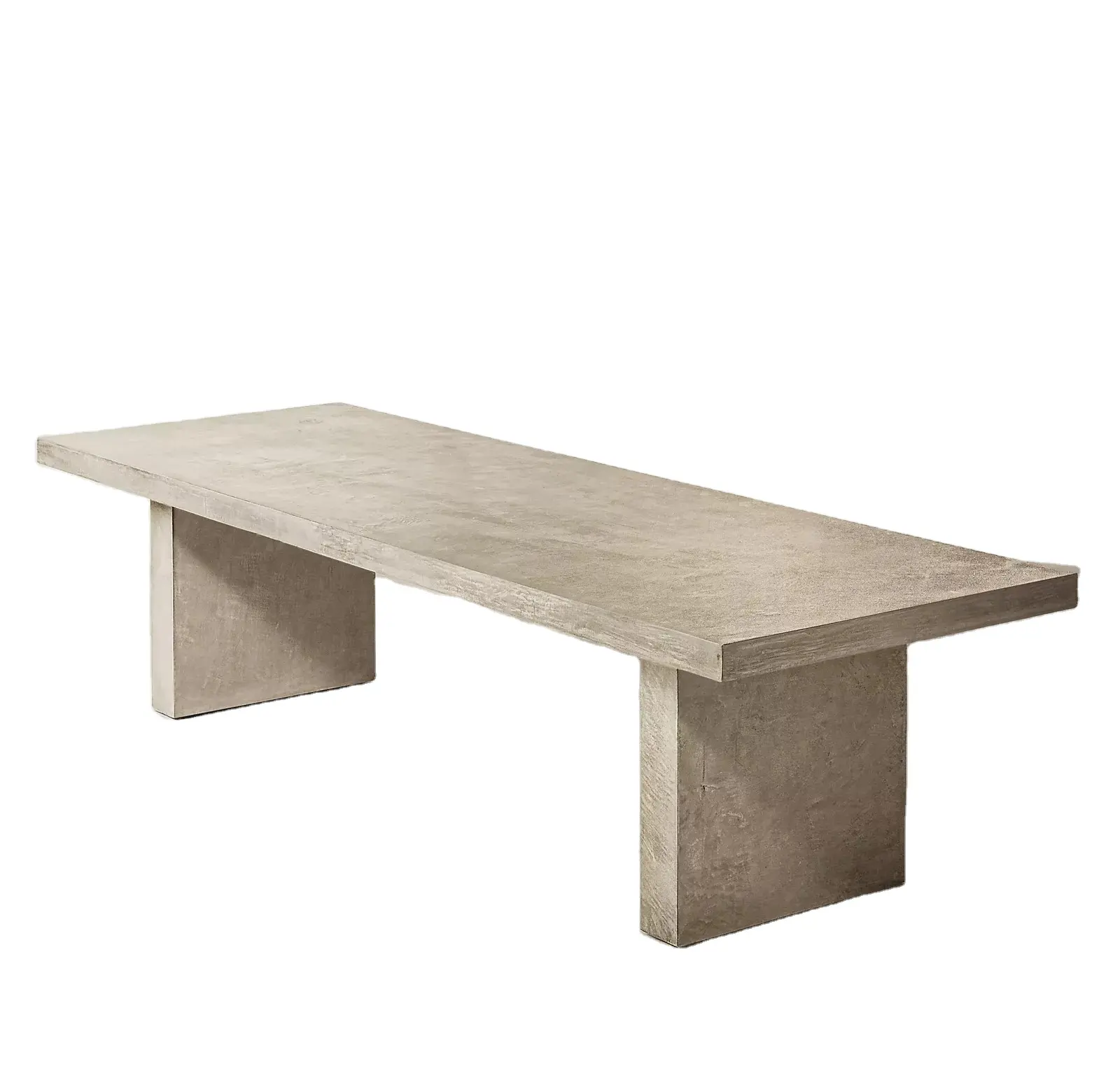מודרני בסגנון אמריקאי אוכל חדר שעווה בטון מוצק עץ שולחן מלבני שעווה בטון אוכל שולחן וכיסאות להגדיר