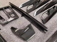 Interiores de fibra de carbono para BMW X5 X6 F15 F16 Panel de instrumentos Tira de ajuste Cubierta de control central