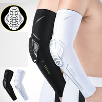 Manchon de compression sportif OEM pour bras, avec protection anti-collision en mousse pour le coude, pour basketball, volleyball, moto et skateboard