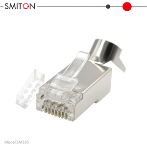 Conectores Cat7 SFTP Blindados Externos de Paso, Cable de Conexión <span class=keywords><strong>Cat</strong></span> 7 <span class=keywords><strong>6A</strong></span> RJ45 STP Ethernet Impermeable, Conector Cat7 RJ45 - Product Image 2