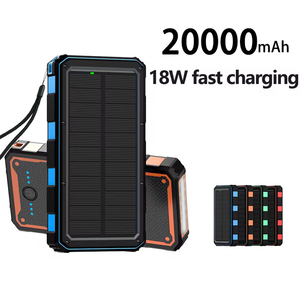 <span class=keywords><strong>Chargeur</strong></span> <span class=keywords><strong>solaire</strong></span> portable RUNCEIN 15W 10000mAh 20000mAh, batterie externe USB C entrée/sortie, charge rapide avec lampe torche pour <span class=keywords><strong>iPhone</strong></span> iPad - Product Image 5
