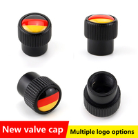 Drapeau allemand Capuchons de valve de pneu de voiture Porte-clés en alliage d'aluminium en forme de grande tête Universel pour/Mercedes/Logo personnalisé Haut