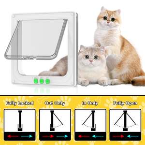 Vente en gros OEM 4 voies verrouillage magnétique chatière pour maison villa appartement intérieur économie d'énergie personnalisable automatique rabat pour animaux de compagnie - Product Image 4