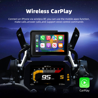 Becho Écran Amovible 5 Pouces CarPlay pour Moto BMW, Android 13.0 2Go+32Go, CarPlay Sans Fil et Android Auto pour Moto