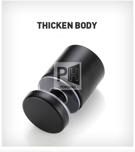 Vis publicitaires en acier inoxydable noir signe vis à entretoise attaches en verre clous de <span class=keywords><strong>miroir</strong></span> matériel de fixation de panneau d'affichage - Product Image 5