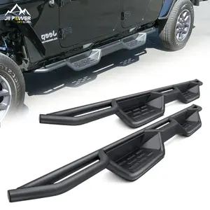 JP16 ODM acero 4x4 todoterreno negro Drop estribos paso lateral para <span class=keywords><strong>Wrangler</strong></span> JT <span class=keywords><strong>Gladiator</strong></span> - Product Image 1