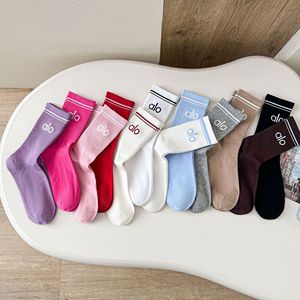 Thời Trang Thư Vớ Cotton Giữa Đến Cao Bê Yoga Vớ Tất Cả Các Mùa Thể Thao Thể Dục Chạy Vớ Bóng Rổ Vớ Giản Dị Vớ - Product Image 6