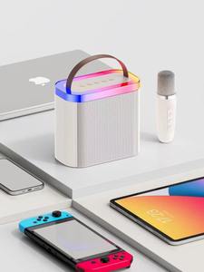 Mini Altoparlante <span class=keywords><strong>Bluetooth</strong></span> per Karaoke Wireless con Lunga Autonomia, Luci LED, Sistema Hi-Fi, Portatile per Esterni - Product Image 4