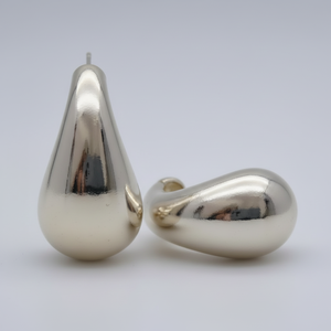 Splendidi orecchini geometrici con perla alla moda placcati in oro orecchini a Clip in rame e ottone, un elegante Splash alla moda - Product Image 1