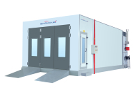 Cabine de peinture en poudre industrielle, filtre haute efficacité, éclairage LED, chauffage électrique, contrôle intelligent