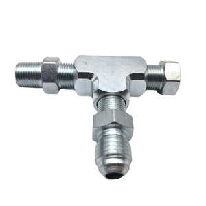 Bộ chuyển đổi phù hợp TEE 3 cách <span class=keywords><strong>1</strong></span>/<span class=keywords><strong>8</strong></span> "<span class=keywords><strong>NPT</strong></span> để <span class=keywords><strong>4an</strong></span> với cắm khối Turbo dầu nguồn cấp dữ liệu cảm biến áp suất - Product Image 2